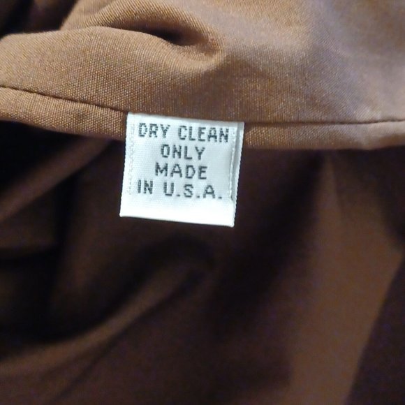 LEONA by LAUREN LEONARD Sz 2 Corduroy Cut Out Brown Shift Dress Sleeveless Lined - Picture 15 of 15